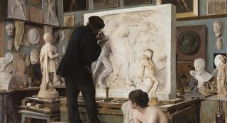 Un coin d'atelier de sculpteur - Edouard Dantan